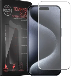 iPhone 15 Pro - 2x 9H Panzer Glasfolie, Displayfolie