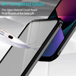 iPhone 14 Pro Max - 360° Glas Hülle mit Rundumschutz