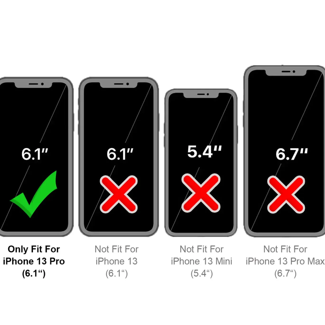 iPhone 13 Pro Max - Booklet Case mit Magnetverschluss
