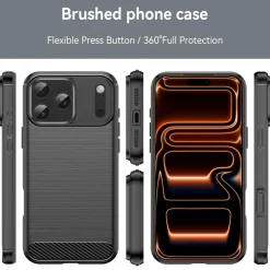 iPhone 17 Pro Max - Carbon Case Hülle, stoßfest