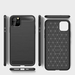 iPhone 11 Pro Max - Carbon Case Hülle, stoßfest
