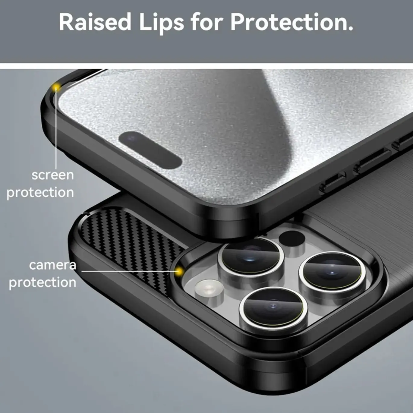 iPhone 16 Pro Max - Carbon Case Hülle, stoßfest