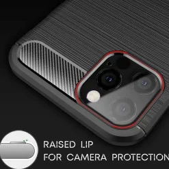 iPhone 12 Pro Max - Carbon Case Hülle, stoßfest