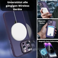 iPhone 15 Pro Max - Farbige MagSafe Hülle mit Ring