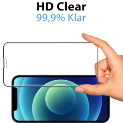 iPhone 12 Pro Max - Fullscreen 9H Panzerglas Displayglas