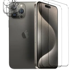 iPhone 16 Pro Max - 9H Displayschutzfolie 2x Display & Kamera
