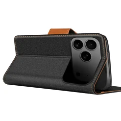 iPhone 17 Pro Max - Jeanslook Klapphülle mit Kartenfach