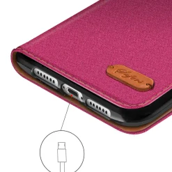iPhone 11 Pro Max - Jeanslook Klapphülle mit Kartenfach