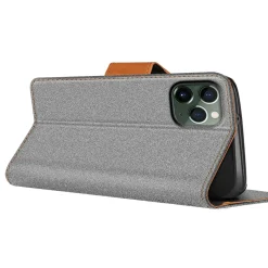 iPhone 11 Pro Max - Jeanslook Klapphülle mit Kartenfach