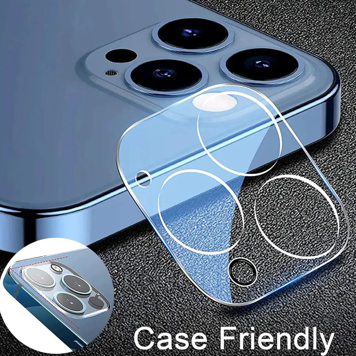 iPhone 12 Pro Max - Kameraschutz aus gehärtetem Glas