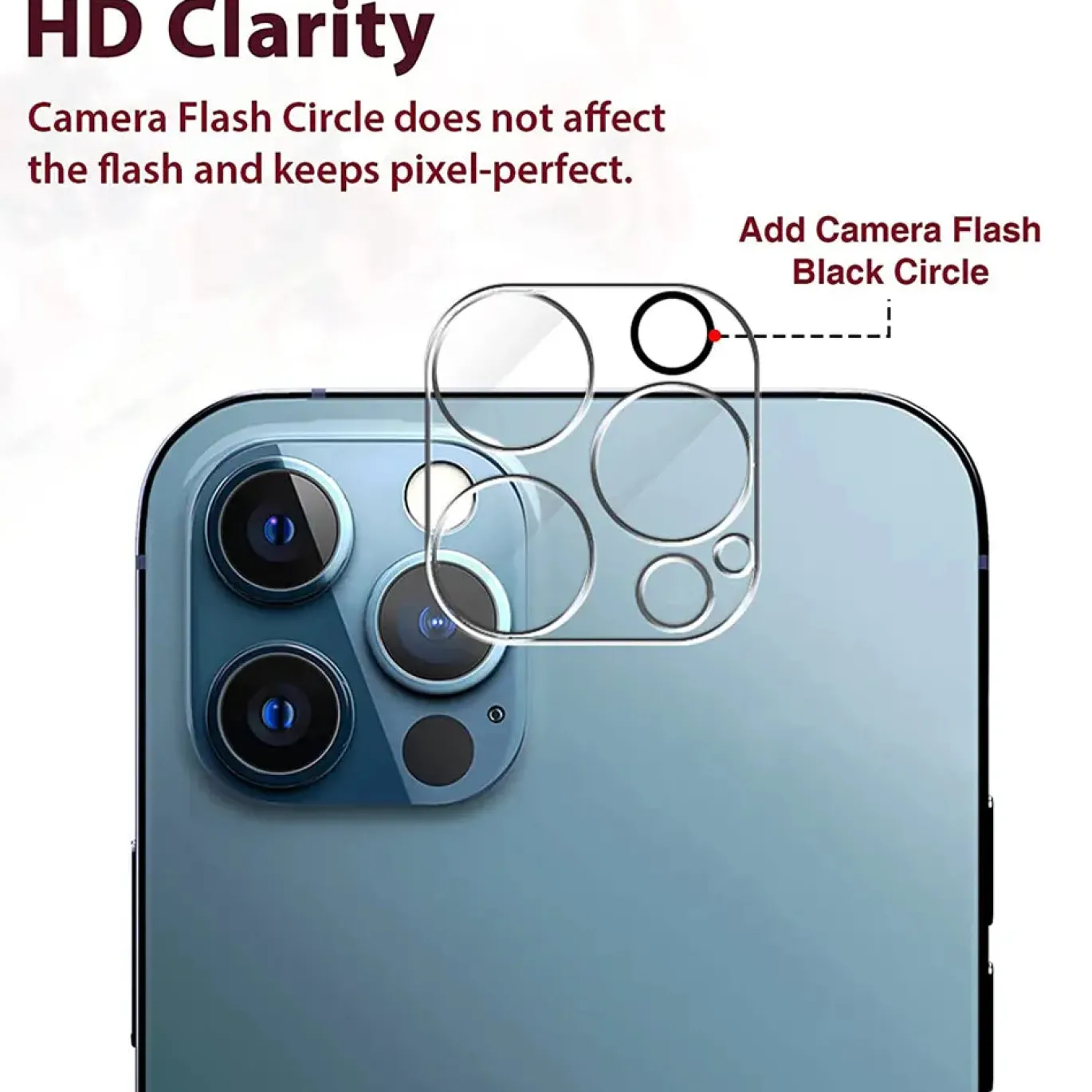 iPhone 12 Pro Max - Kameraschutz aus gehärtetem Glas