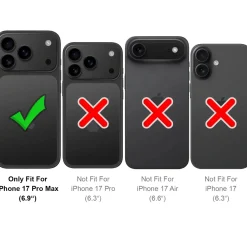 iPhone 17 Pro Max - Klapphülle mit Kartenfächern