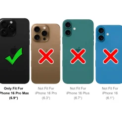 iPhone 16 Pro Max - Klapphülle mit Kartenfächern & MagSafe-Kompatibilität