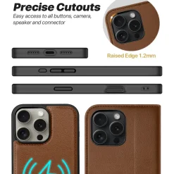 iPhone 16 Pro Max - Klapphülle mit Kartenfächern & MagSafe-Kompatibilität