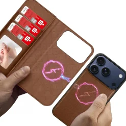 iPhone 17 Pro Max - Klapphülle mit Kartenfächern & MagSafe-Kompatibilität