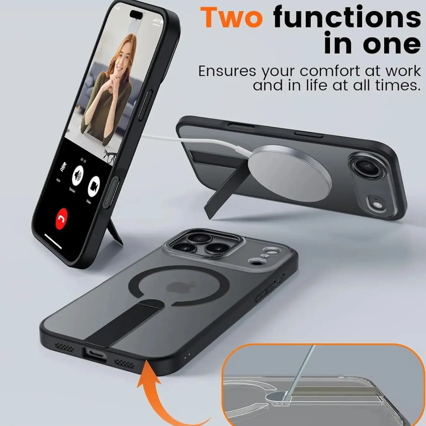 iPhone 17 Pro Max - MagSafe Case mit Aufstellfunktion