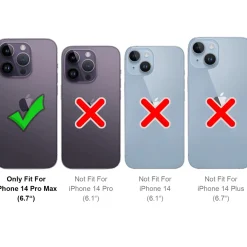 iPhone 14 Pro Max - MagSafe Hülle mit Glas & Schutzfunktion