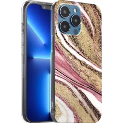 iPhone 12 Pro Max - Marmor & Sand Design Hülle