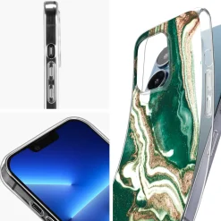 iPhone 12 Pro Max - Marmor & Sand Design Hülle