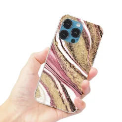 iPhone 13 Pro Max - Marmor & Sand Design Hülle