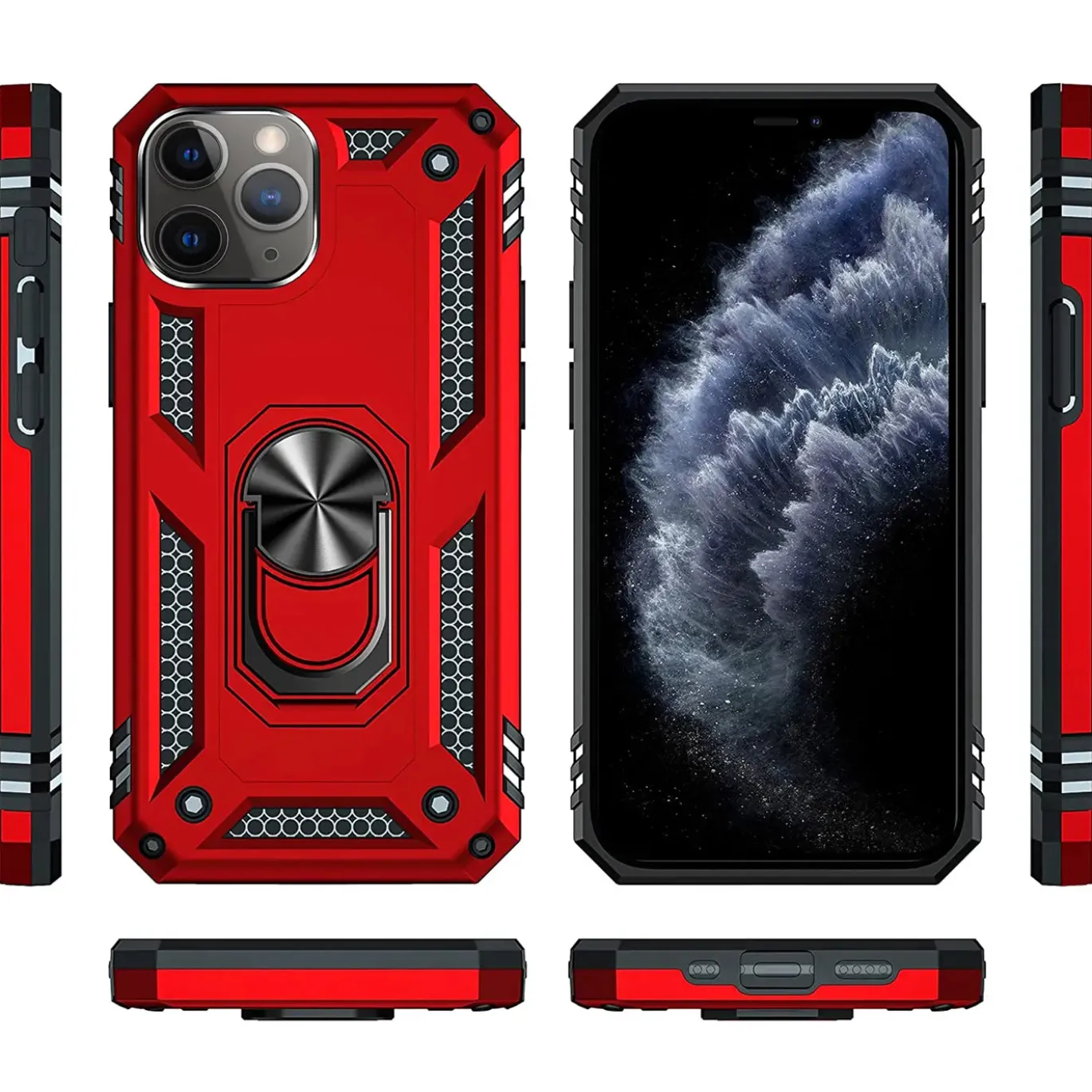 iPhone 11 Pro Max - Outdoor Hardcase mit Ringhalter
