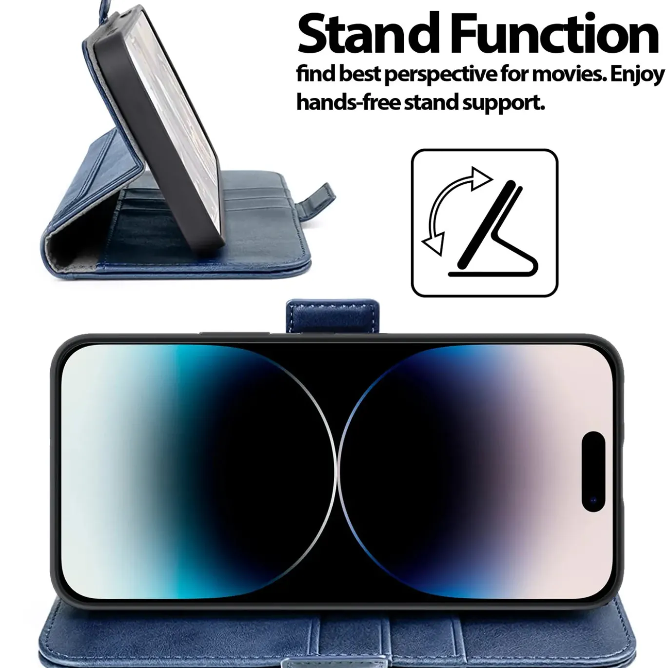 iPhone 14 Pro Max - Robuste Klapphülle mit RFID Block