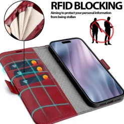 iPhone 17 Pro Max - Robuste Klapphülle mit RFID Block