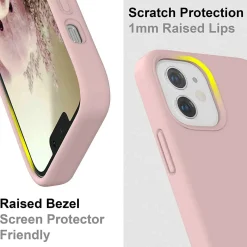 iPhone 12 Pro Max - Silikon Case mit Mikrofaser-Innenseite
