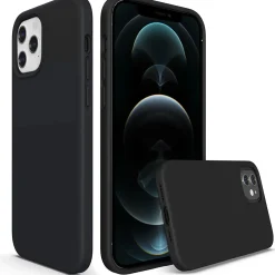 iPhone 12 Pro Max - Silikon Case mit Mikrofaser-Innenseite