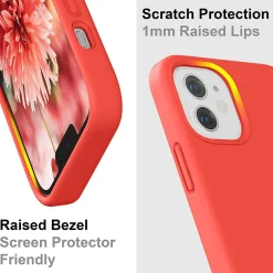iPhone 12 Pro Max - Silikon Case mit Mikrofaser-Innenseite