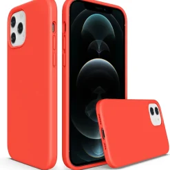 iPhone 12 Pro Max - Silikon Case mit Mikrofaser-Innenseite
