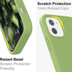 iPhone 12 Pro Max - Silikon Case mit Mikrofaser-Innenseite