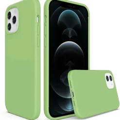 iPhone 12 Pro Max - Silikon Case mit Mikrofaser-Innenseite