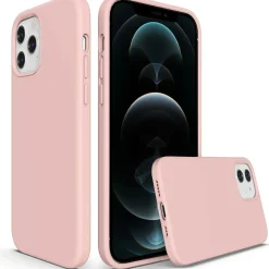 iPhone 12 Pro Max - Silikon Case mit Mikrofaser-Innenseite