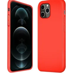iPhone 12 Pro Max - Silikon Case mit Mikrofaser-Innenseite
