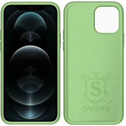 iPhone 12 Pro Max - Silikon Case mit Mikrofaser-Innenseite
