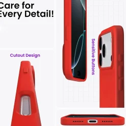 iPhone 17 Pro Max - Silikon Case mit Mikrofaser-Innenseite