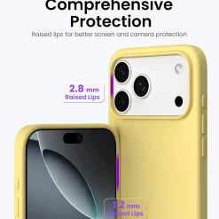 iPhone 17 Pro Max - Silikon Case mit Mikrofaser-Innenseite