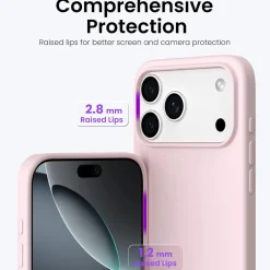 iPhone 17 Pro Max - Silikon Case mit Mikrofaser-Innenseite
