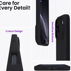 iPhone 17 Pro Max - Silikon Case mit Mikrofaser-Innenseite