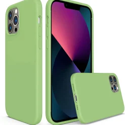 iPhone 13 Pro Max - Silikon Case mit Mikrofaser-Innenseite