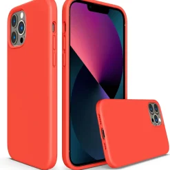 iPhone 13 Pro Max - Silikon Case mit Mikrofaser-Innenseite