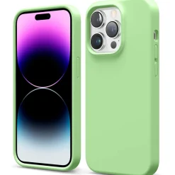 iPhone 14 Pro Max - Silikon Case mit Mikrofaser-Innenseite