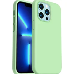 iPhone 14 Pro Max - Silikon Case mit Mikrofaser-Innenseite
