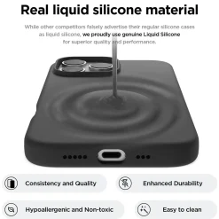 iPhone 16 Pro Max - Silikon Case mit Mikrofaser-Innenseite
