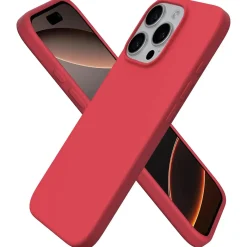 iPhone 16 Pro Max - Silikon Case mit Mikrofaser-Innenseite