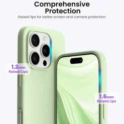 iPhone 16 Pro Max - Silikon Case mit Mikrofaser-Innenseite