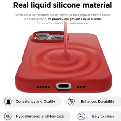 iPhone 16 Pro Max - Silikon Case mit Mikrofaser-Innenseite