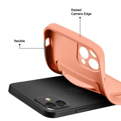 iPhone 13 Pro Max - Silikonhülle mit Kartenfach & Kameraschutz