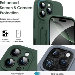 iPhone 16 Pro Max - Silikonhülle mit Kartenfach & Kameraschutz